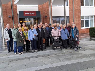 12.04.2023 Besichtigung der Firma Miele in Gtersloh, danach Mittagessen in Rheda-Wiedenbrck